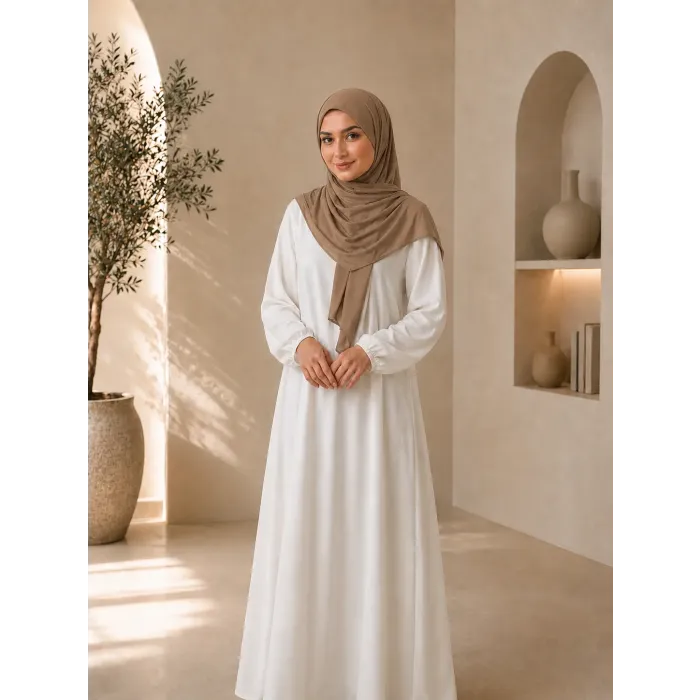 Bamboe hijab donkerbeige