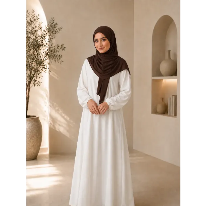 Bamboe hijab donkerbruin