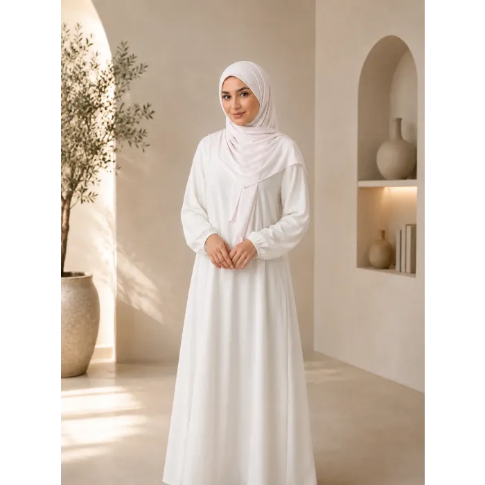 Bamboe hijab lichtbeige
