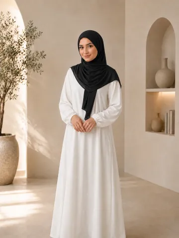 Bamboe hijab zwart
